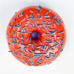 1973 Very Berry Sprinkle Ceramic Donut