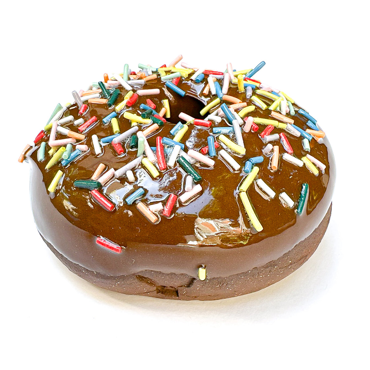 1933 Chocolate Rainbow Sprinkle Ceramic Donut – Catherine McMillan