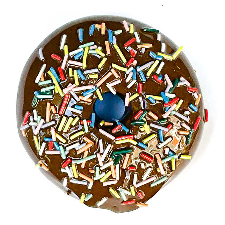 1933 Chocolate Rainbow Sprinkle Ceramic Donut – Catherine McMillan