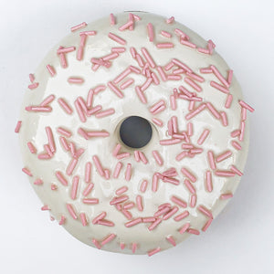 1599 Strawberry Sprinkle Ceramic Donut